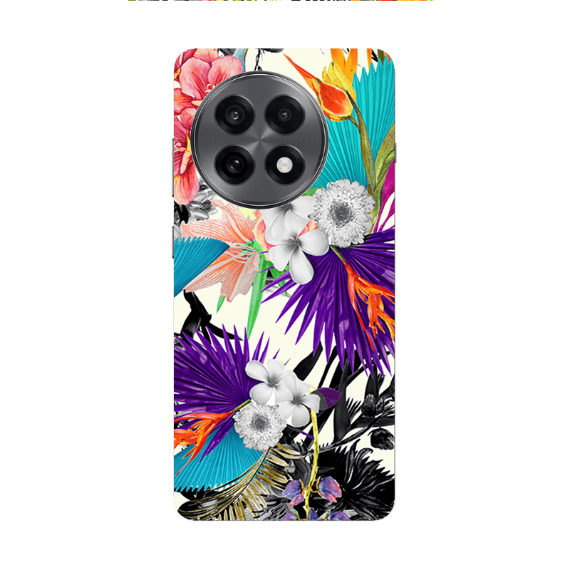 Oneplus 13 5G Sea flowers Transparent Silicone TPU Θήκη